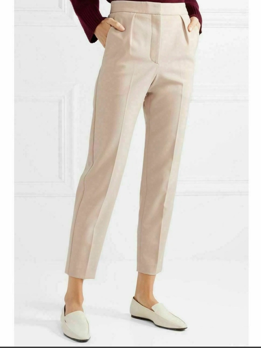 Theory City Prospective Light Cropped Petal Pink Pants sz 00